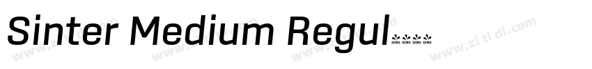Sinter Medium Regul字体转换
